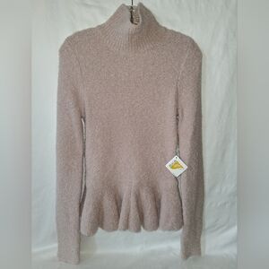 NWOT Vintage Victotias's Secret Soft Pink Boucle Babydoll Sweater